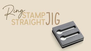 How To Metal Stamp With A Stamp Straight Jig Easy Ring Making Tutorial [upl. by Ticon817]