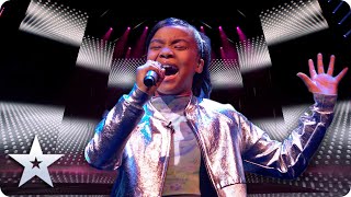 Golden girl Fayth Ifil STANDS UP with her GLITTERING voice  SemiFinals  BGT 2020 [upl. by Vidovik52]