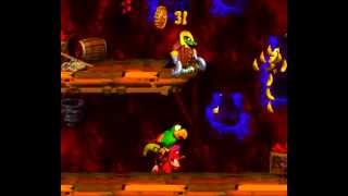 Donkey Kong 2 Diddys Kong Quest 11 Squawkss Shaft  Walkthrough 102 [upl. by Dragon164]