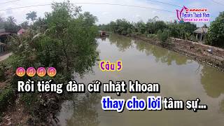 Karaoke vọng cổ ĐÊM NGUYỆT CẦM  DÂY KÉP [upl. by Ardeha]