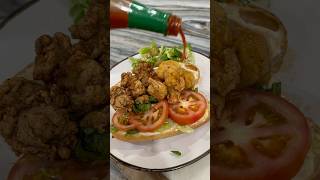 Nothing better than a shrimp and oyster po’boy ☺️😋yummy delicious recipe neworleans [upl. by Imled857]