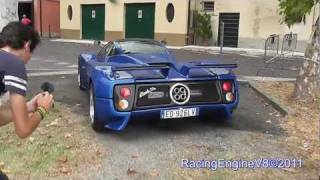 Pagani Zonda C12S Aftermarket Exhaust Sound  Start Up amp Revs [upl. by Ialda]