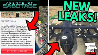 NEW LEAKS and INFO The Agents of Sabotage DLC in GTA 5 ONLINE [upl. by Ailerua]