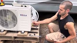 Della Mini Split Offgrid install [upl. by Yerggoeg]