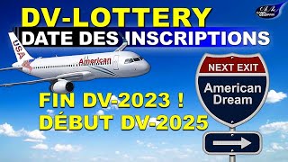 DV LOTTERY 2025  Voici la date des inscriptions à la prochaine loterie américaine [upl. by Eesdnyl959]