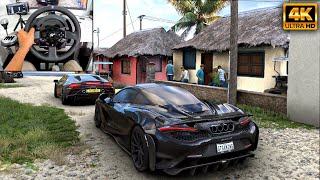 McLaren 765LT amp Lamborghini Huracán EVO  Forza Horizon 5  Thrustmaster T300RS gameplay [upl. by Hsac588]