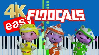 Floogals Theme Song Slow Easy Piano Tutorial 4K [upl. by Brubaker109]