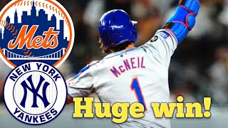 Jake Diekman strikes out Aaron Judge as highlight to Mets beating Yankees 3 to 2 [upl. by Iand]