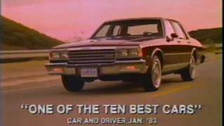 Chevrolet commercial  Celebrity Camaro amp Caprice 1983 [upl. by Elraet]