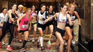 Runners Take To The Empire State Building Stairs [upl. by Sudbury]