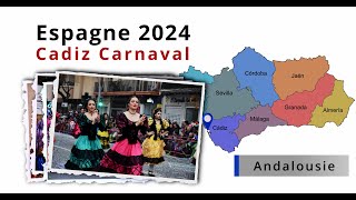 Voyage en Espagne  Carnaval de Cadiz  Cadiz  Maryse amp Dany [upl. by Zetneuq]