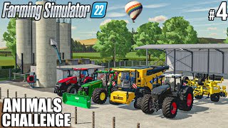 Building PIG FOOD MIXER and COMPACTING SILAGE  ANIMALS Challenge  Farming Simulator 22 [upl. by Fransen522]