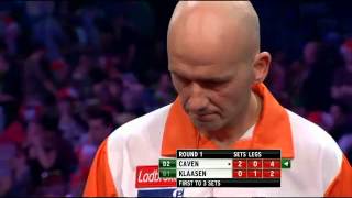 Jamie Caven vs Jelle Klaasen  PDC World Darts Championships 2014 First Round [upl. by Towroy]