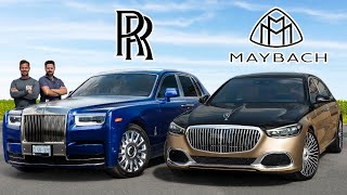 RollsRoyce Phantom vs Maybach SClass  King Meets Prince [upl. by Narah]