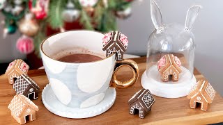 Mini Gingerbread House  세상에서 제일 귀여운 과자집 진저브레드 하우스 만들기  Mug Toppers  How to  미니 쿠키하우스 [upl. by Nho]