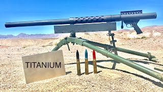 20MM VS TITANIUM  WILL TITANIUM STOP A CANNON [upl. by Ellirehs]