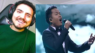 TOP LEVEL  ROBY  NESSUN DORMA  X FACTOR INDONESIA 2021 Reaction [upl. by Arelc78]