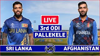 Sri Lanka vs Afghanistan 3rd ODI Live Scores  SL vs AFG 3rd ODI Live Scores amp Commentary [upl. by Oirogerg]