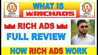 Rich ads review  rich ads setup  how to use rich ads 2022  richadscom review [upl. by Arocahs]