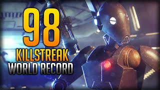 World Record Star Wars Battlefront 2 Commando Droid 98 Killstreak Gameplay [upl. by Aceber]