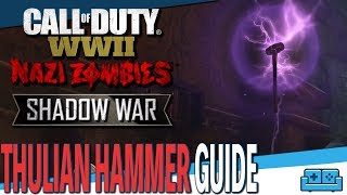 COD WW2  DLC 4  Zombies Frozen Dawn  THULIAN HAMMER GUIDE [upl. by Leunamesoj]