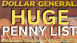 Dollar General New Huge Penny List and Clearance Update [upl. by Einavoj]