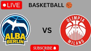 Alba Berlin vs Oilmpia Milano live basketball 2024  Euro league [upl. by Milton413]