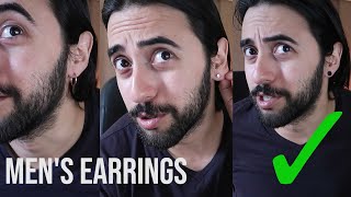 3 Earring Styles for Men [upl. by Ludba]