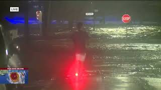 Hurricane Helene brings flooding rising water to Tampa [upl. by Anewor928]