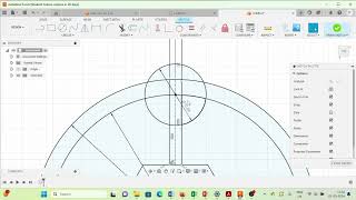 Fusion 360Practice Exercise 29 a pattern Command trim and extrude command [upl. by Zachar333]