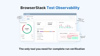 BrowserStack Test Observability Overview [upl. by Robert]