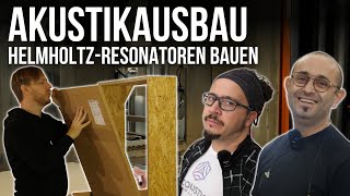 HelmholtzResonatoren amp Bassabsorber bauen  Optimale Akustik im Tonstudio  Studio Vlog 12 [upl. by Sender]