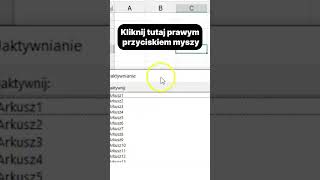 Jak szybko wybrać arkusz w Excelu 019 excel exceltips jakzrobić exceltricks microsoftexcel [upl. by Dobson]