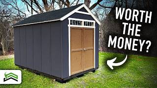 Full Shed Kit Build  8 ft x 12 ft DIY Storage Shed [upl. by Louie679]