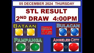 STL 2ND Draw 4PM Result STL Bataan Bulacan Pampanga Angeles 05 December 2024 THURSDAY [upl. by Virgil360]