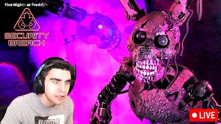 I BROKE FNAF SECURITY BREACH TO GET THIS ENDING  FNAF Security Breach Burntrap Ending LIVE [upl. by Manuel]