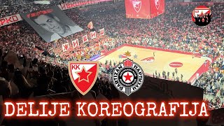 Crvena zvezda Partizan  Delije koreografija za Marka Ivkovića Jagodu [upl. by Wein]