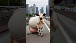 Man help a pregnant cow cow cowlover pregnant treatment babyanimal humanity calf rescue [upl. by Wanfried]