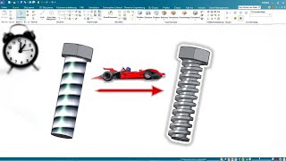 Physisches Gewinde mit Solid Edge CAD  Schnell und einfach [upl. by Cychosz195]