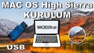 Mac OS High Sierra kurulumu Macbook Air [upl. by Notsgnik387]