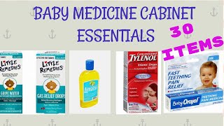 Baby Medicine Cabinet Essentials  30 Items for Baby and Toddler [upl. by Alecia]