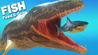 NEW PREHISTORIC PROGNATHODON BEAST  Feed and Grow Fish [upl. by Haerdna]