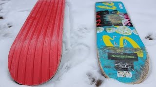 SNOWSKATE vs SKATE DECK [upl. by Anglo225]