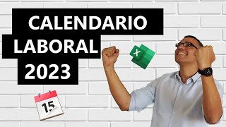 Calendario laboral 2023 en Excel [upl. by Tebzil]