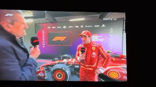 Guenther Steiner Back in F1 as a Commentator Post Race Interview With Carlos Sainz Australian GP [upl. by Fionna30]