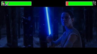 Rey amp Finn vs Kylo Ren with healthbars [upl. by Nanor]