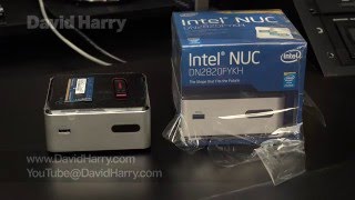 Intel NUC DN2820FYKH Kodi Openelec USB assembly build Mini PC Tutorial How To [upl. by Ecirtram]