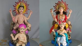 🌞Surya Dev ki Murti making how to make chhat puja spacial idol colour murti making with clay [upl. by Redleh]