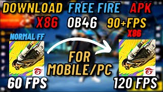 FREE FIRE X86 OB46 APK DOWNLOAD  FIX LAG AFTER OB46 FREE FIRE UPDATE  AMAZON APP STORE [upl. by Oigaib]