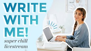 Write With Me LIVESTREAM ✨✍️ super chill writing session [upl. by Kiele]